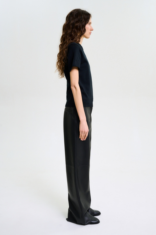 Футболка вязаная BLACK